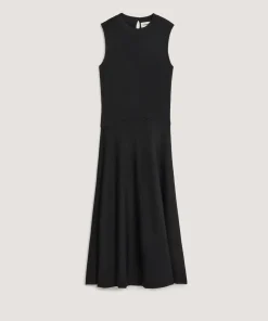 Best Rodier Robe longue évasée noir