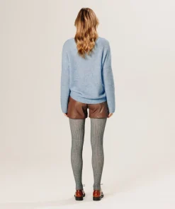 Discount Rodier Short en cuir marron