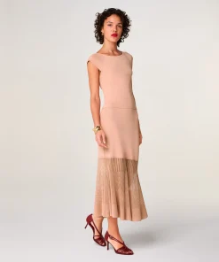 Best Rodier Top encolure bateau rose poudré