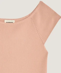 Best Rodier Top encolure bateau rose poudré