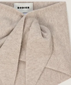 Hot Rodier Tour de cou en laine beige chiné