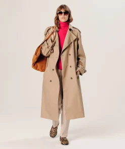 New Rodier Trench-coat oversize beige