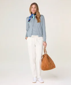 Clearance Rodier Twin-set en coton bleu gris