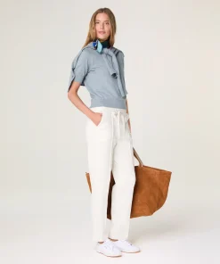 Clearance Rodier Twin-set en coton bleu gris