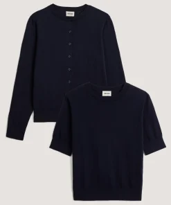 Best Rodier Twin-set en coton bleu marine
