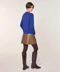 Rodier Twin-set en laine mérinos bleu outremer