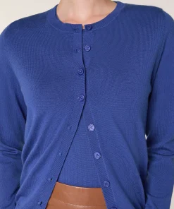 Rodier Twin-set en laine mérinos bleu outremer