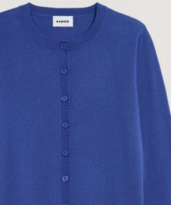 Rodier Twin-set en laine mérinos bleu outremer