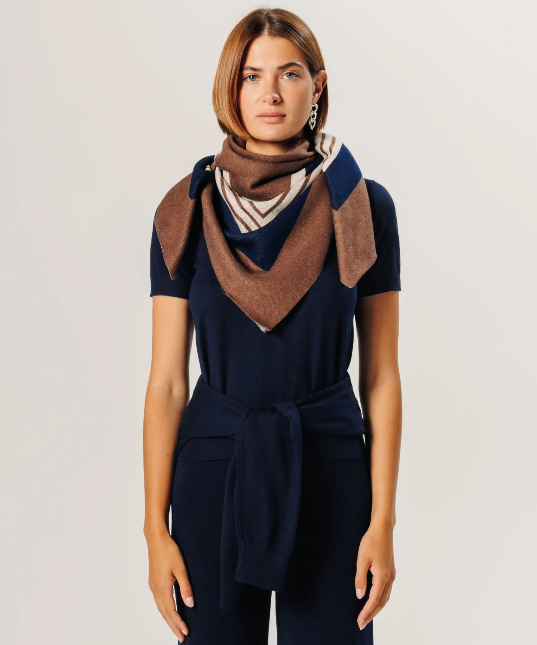 Sale Rodier Twin-set en maille bleu nuit