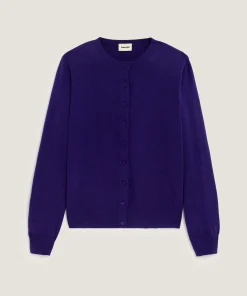 Sale Rodier Twin-set en maille violet fonce