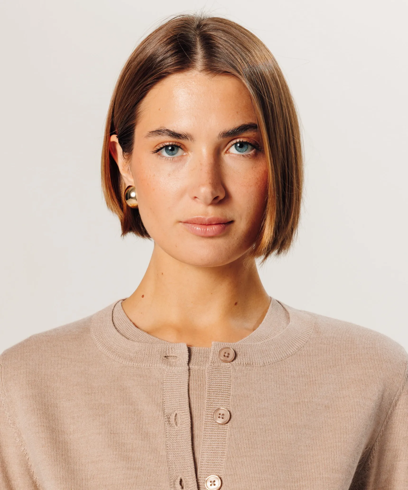 Online Rodier Twin-set rayé en laine mérinos beige ficelle