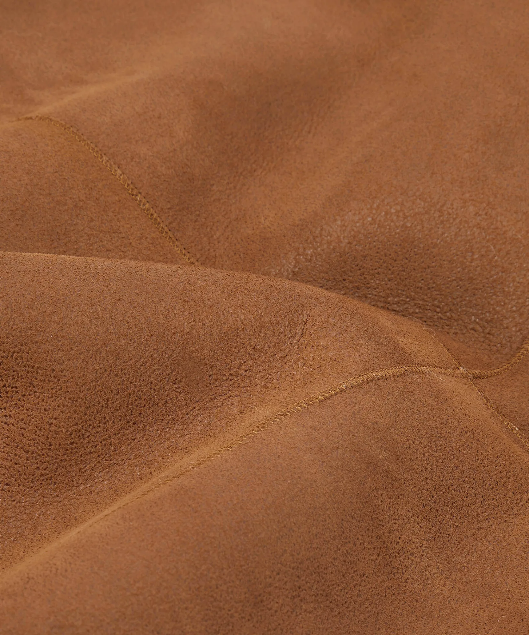 Online Rodier Veste canadienne en peau lainée marron camel