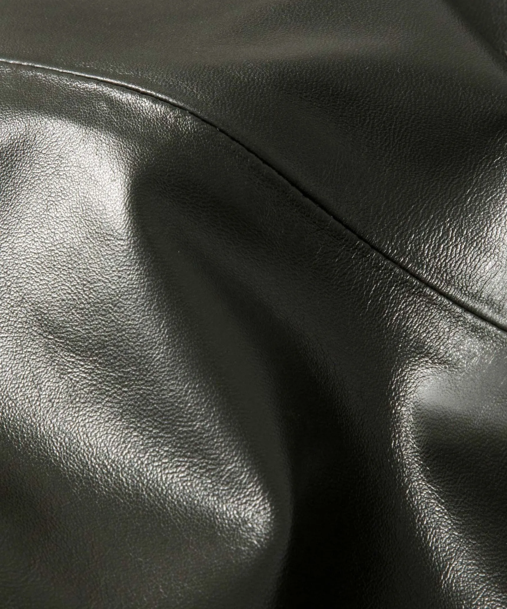 Best Rodier Veste courte en cuir vert olive