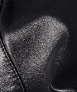 Online Rodier Veste courte zippée en cuir bleu nuit