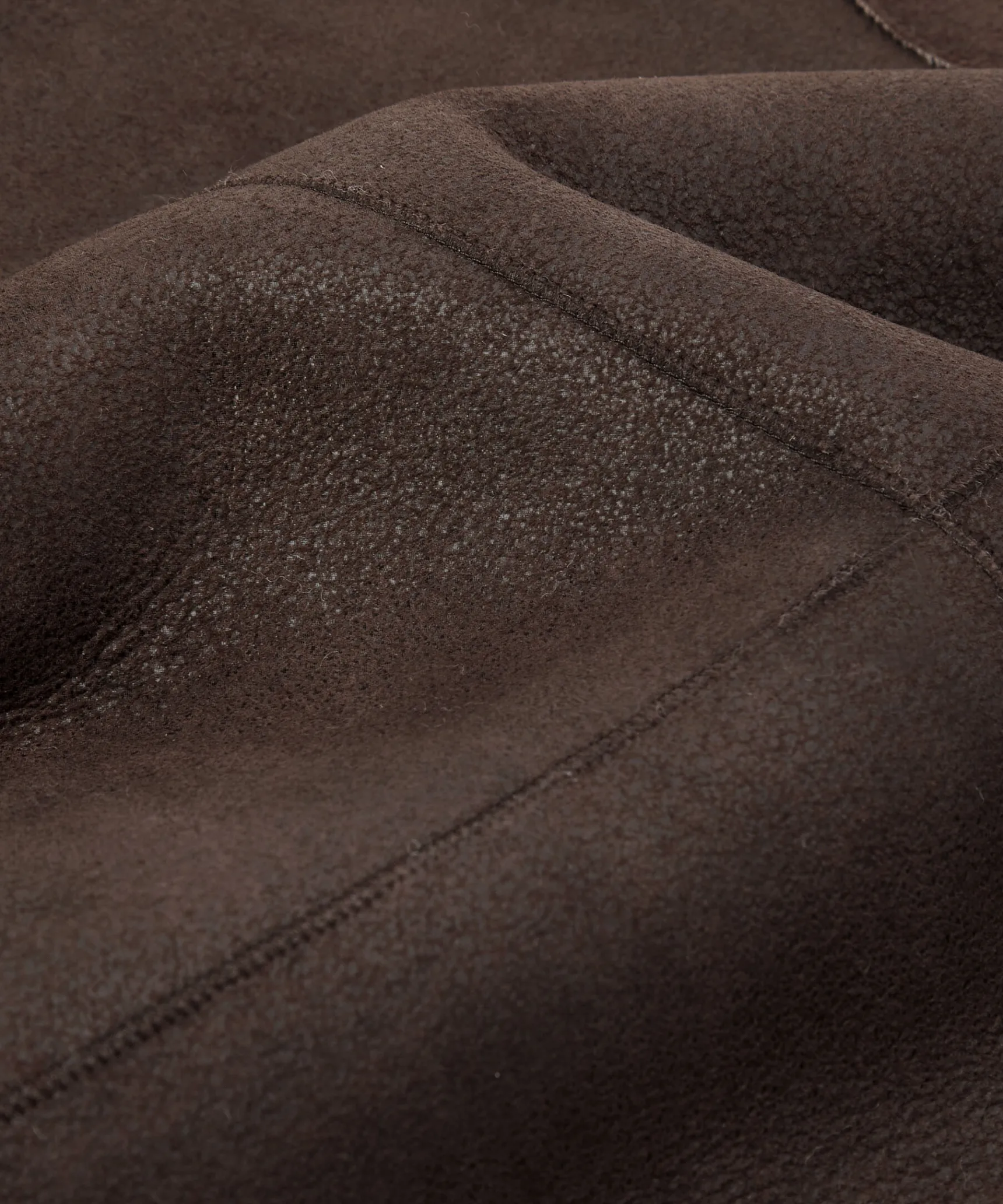 Sale Rodier Veste croisée en peau lainée marron