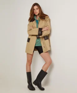 Rodier Veste de chasse beige foncé